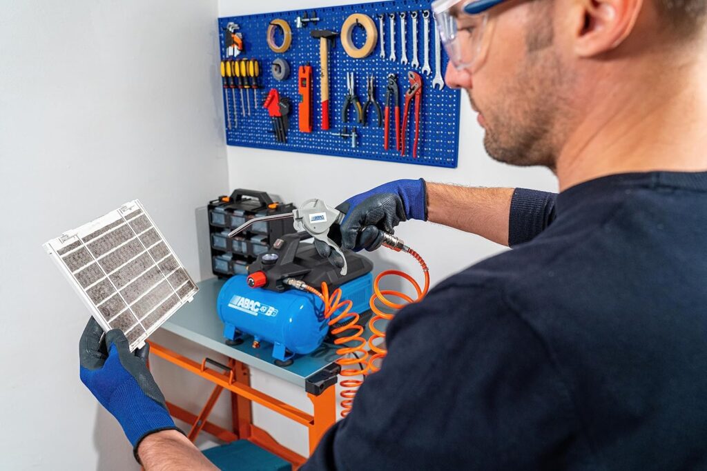 ABAC Compresor de aire silencioso portátil EASE-AIR 6 bodegon compresordeairelectrico.com